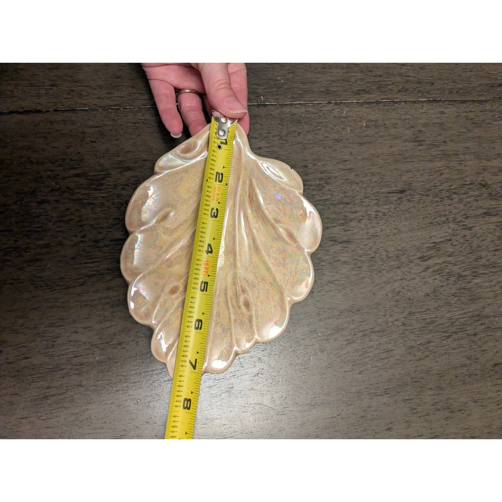 Iridescent Pearlescent Seashell Trinket Dish Mermaidcore Coastal Decor Whimsical - Picture 6 of 7